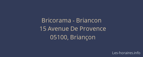 Bricorama - Briancon