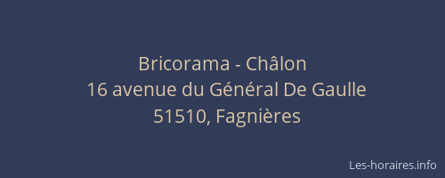 Bricorama - Châlon