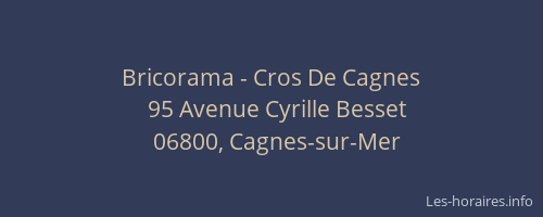 Bricorama - Cros De Cagnes