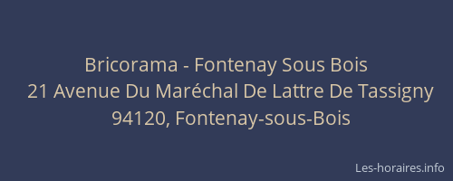 Bricorama - Fontenay Sous Bois