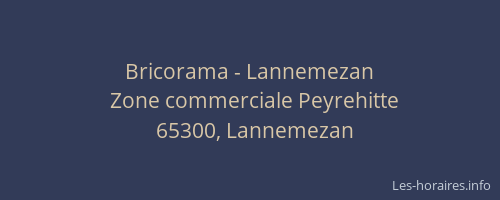 Bricorama - Lannemezan