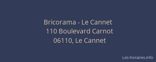 Bricorama - Le Cannet