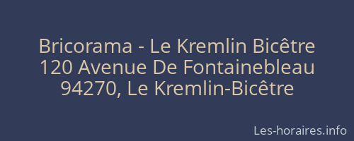 Bricorama - Le Kremlin Bicêtre