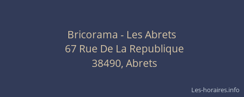 Bricorama - Les Abrets