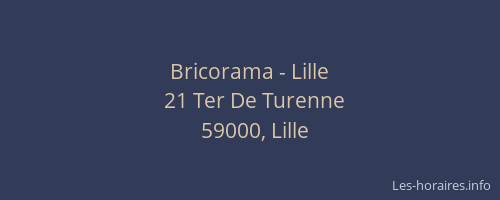 Bricorama - Lille