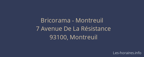 Bricorama - Montreuil