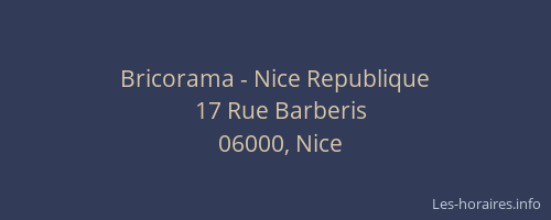 Bricorama - Nice Republique