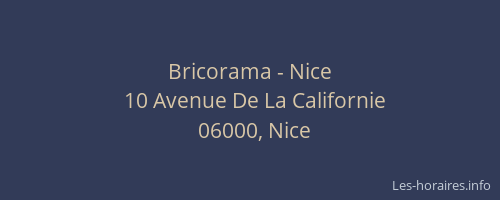 Bricorama - Nice