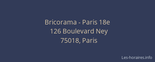 Bricorama - Paris 18e