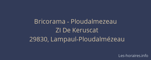 Bricorama - Ploudalmezeau