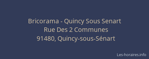 Bricorama - Quincy Sous Senart