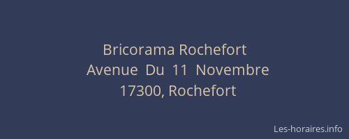 Bricorama Rochefort