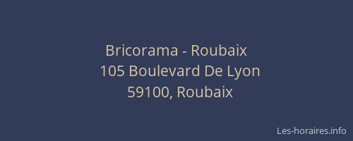 Bricorama - Roubaix