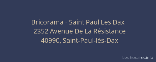 Bricorama - Saint Paul Les Dax