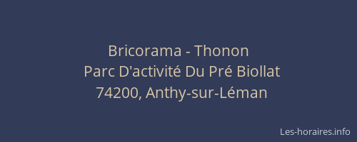 Bricorama - Thonon