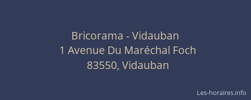 Bricorama - Vidauban