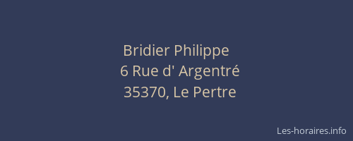 Bridier Philippe