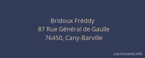 Bridoux Fréddy