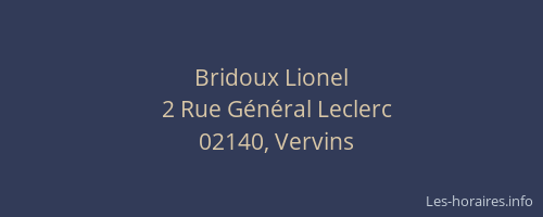 Bridoux Lionel