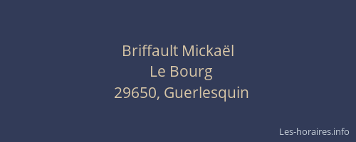 Briffault Micka&euml;l