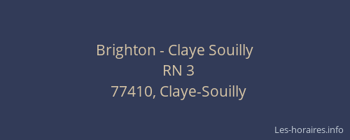 Brighton - Claye Souilly