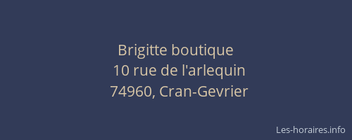 Brigitte boutique