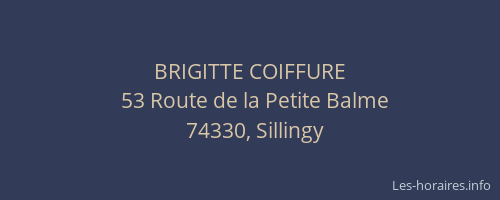 BRIGITTE COIFFURE