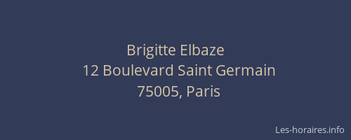 Brigitte Elbaze