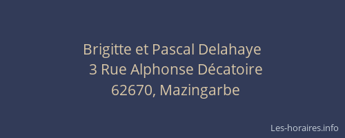 Brigitte et Pascal Delahaye