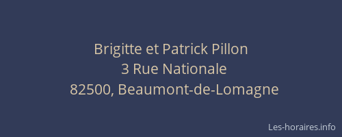 Brigitte et Patrick Pillon