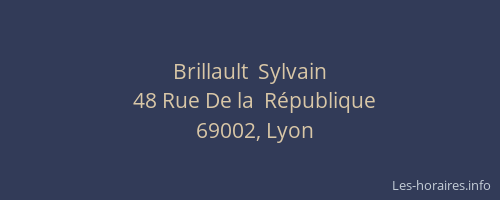 Brillault  Sylvain