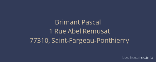 Brimant Pascal