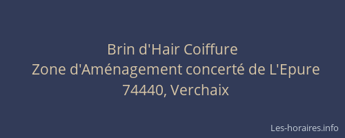 Brin d'Hair Coiffure