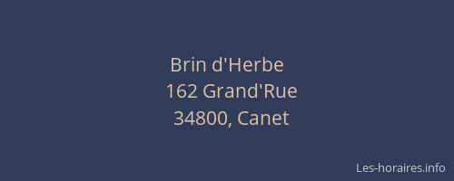 Brin d'Herbe