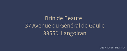 Brin de Beaute