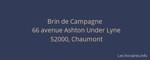Brin de Campagne