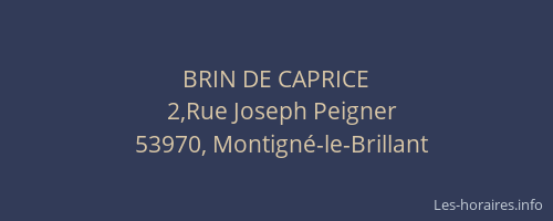 BRIN DE CAPRICE
