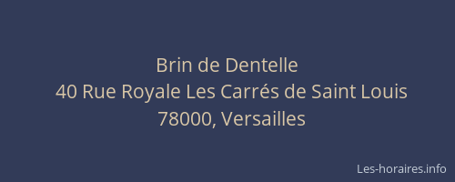 Brin de Dentelle