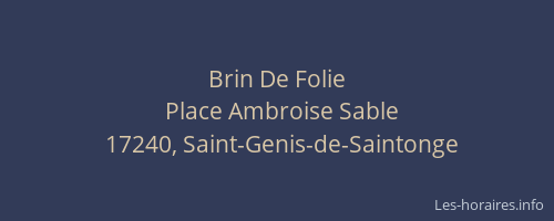 Brin De Folie
