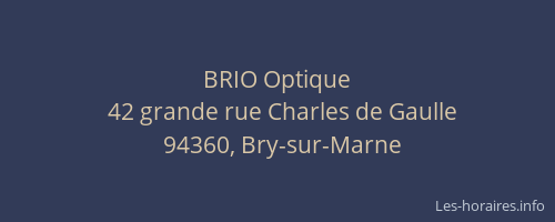 BRIO Optique