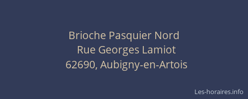 Brioche Pasquier Nord