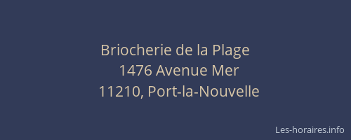 Briocherie de la Plage