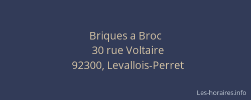 Briques a Broc