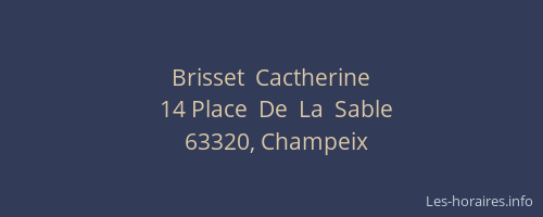 Brisset  Cactherine