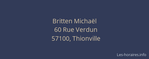 Britten Micha&euml;l