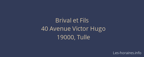 Brival et Fils
