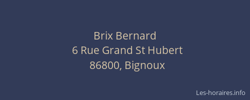Brix Bernard