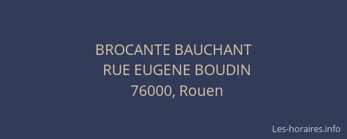 BROCANTE BAUCHANT