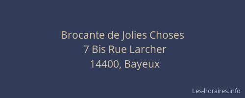 Brocante de Jolies Choses