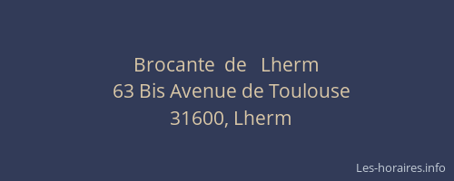 Brocante  de   Lherm
